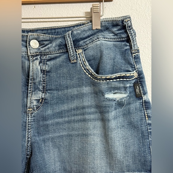 Silver Jeans Co. Elyse Blue Jean Shorts Women’s Size W32/L4 - Picture 3 of 5